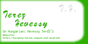 terez hevessy business card